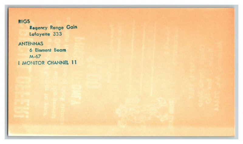QSL Radio Card From Maynard Arkansas KEB-0331
