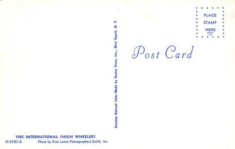 1905 International High Wheeler Unused 