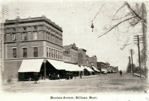 1910 Montana Avenue Billings 1907 Posted Denver Colorado MT Antique Postcard