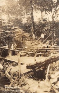 RPPC Cascadia Springs, Oregon Real Photo Linn County, OR 1914 Vintage Postcard