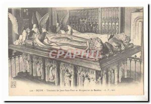 dijon Old Postcard tomb of John the Fearless and Margaret of Bavaria