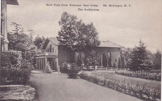 New York Mount Mcgregor New York State Veterans Rest Camp The Auditorium Albe...