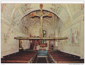 Interior View Of A Church, Jesus In A Cross, Alnö G:a Kyrka, Sweden, 1960-1970s