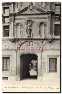 Grenoble - The Palace of Justice - Entrance of the Court & # 39Appel - Old Po...