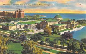 Chicago Illinois~Jackson Park Museum of Science & Industry Aerial View~1956 PC