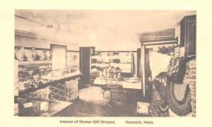 Interior Gift Shop Reproduction Hancock, Massachusetts MA USA Shaker Postcard