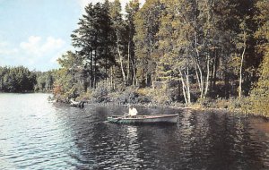 Fishing Liberty New York Postcard
