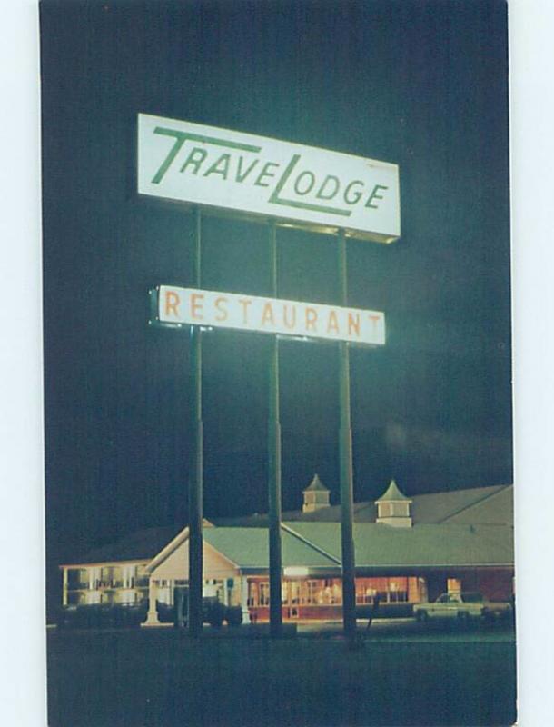 Unused Pre-1980 TRAVELODGE MOTEL Effingham - Near Charleston & Mattoon IL c0383