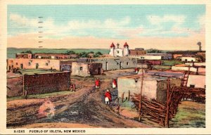 New Mexico Pueblo Of Isleta 1949 Fred Harvey