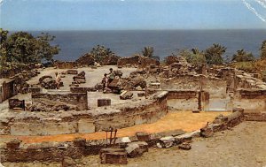 Ruins of the Fort district church St. Pierre Martinique Unused 