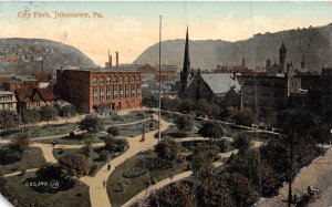 City Park Johnstown Pennsylvania 1909 postcard