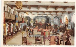 Cloister Music Room GLENWOOD MISSION INN Riverside, CA c1920s Vintage Postcard