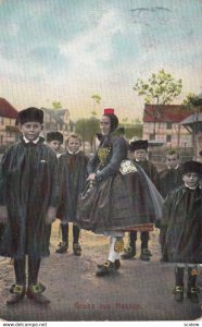 Gruss aus HESSEN , Germany , 1900-10s ; Local Kids