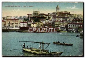 Old Postcard Constantinople Pera and Galata Turkish