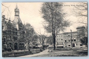 Hamilton Ontario Canada Postcard Park View Looking West c1910 Unposted Antique