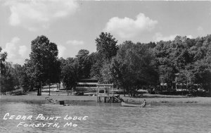 J39/ Forsyth Missouri RPPC Postcard c1940s Cedar Point Lodge 39