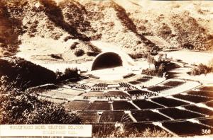 Vintage RPPC Photo Postcard, Hollywood Bowl, Hollywood California D22