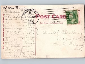 c1912 Tyler School CEDAR RAPIDS Iowa IA Linn County Postcard