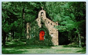 PINE RIVER, Minnesota MN ~ Our Lady of Snows Chapel CAMP FOLEY 1960-70s Postcard