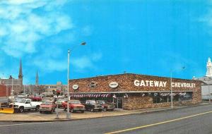 Schenectady NY Gateway Chevrolet Dealership postcard.