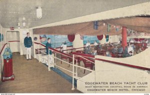 CHICAGO, Illinois, 1900-10s; On Board the S.S. Edgewater Beach Hotel, Yacht Club