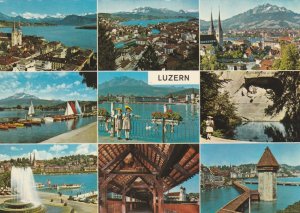 LUZERN, Switzerland - Vintage POSTCARD