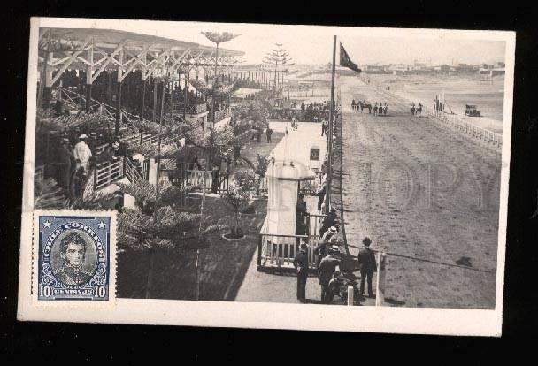 017354 HORSE Hippodrome in Argentina Races Vintage photo PC