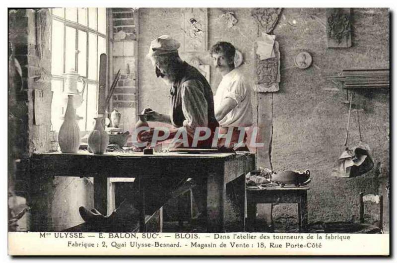 Postcard Old House Ulysses E Balon Blois In & # 39atelier turners of the fact...