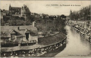 CPA VANNES-La Promenade de la Garenne (27580)