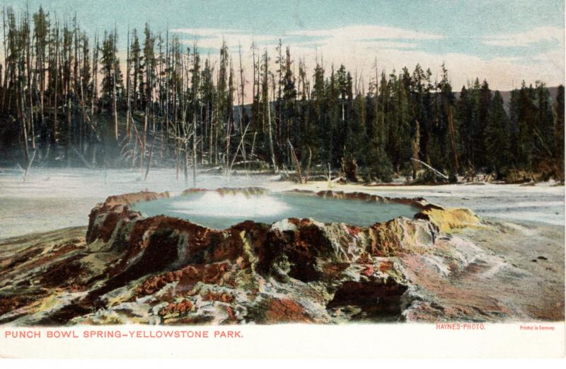 Punch Bowl Spring, Yellowstone National Park, pre-1907