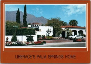 Liberace's Palm Springs Home California postcard