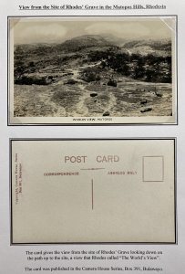 Mint South Africa RPPC Real Picture Postcard Worlds View Matopos