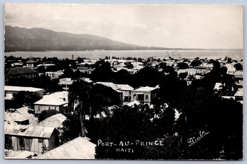 K16/ Haiti Foreign RPPC Postcard c1940s Port-Au-Prince Birdseye  431