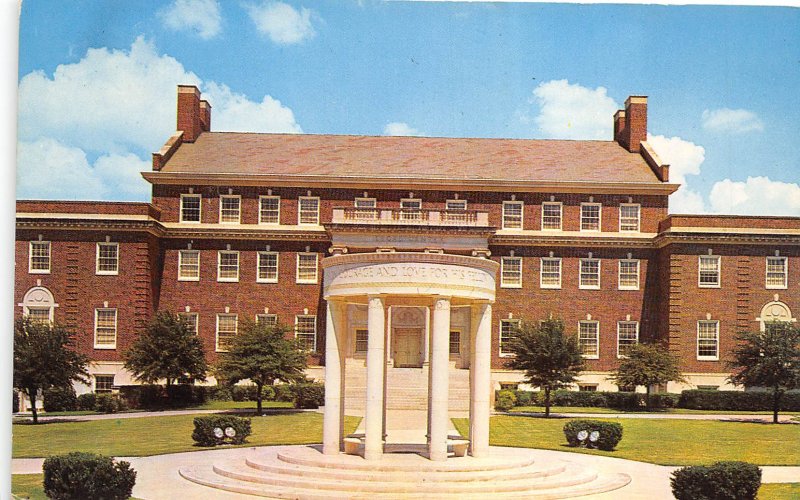 Dallas Texas 1960s Postcard Cenotaph Law School at SMU Southern Methodist 