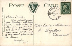 Sharon VT Vermont Street Scene Houses c1900-20s Vintage Postcard