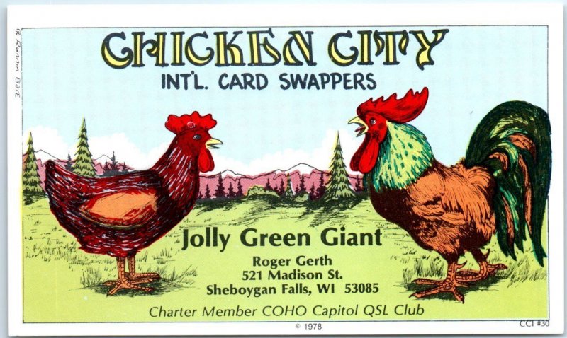 Chicken City Int'l. Card Swappers, Jolly Green Giant - Sheboygan Falls, WI