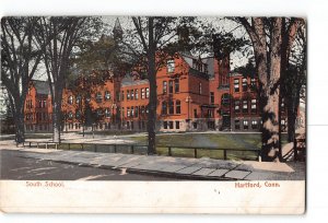 Hartford Connecticut CT Postcard 1901-1907 South School
