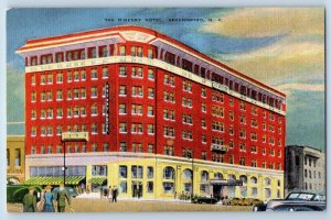 Greensboro North Carolina NC Postcard The O' Henry Hotel Exterior Cars Scenery