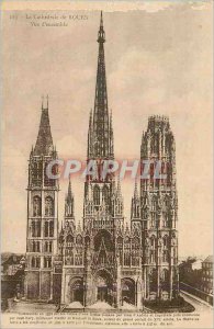 Old Postcard The Cathedral of Rouen view Generale