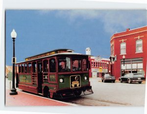 Postcard Capitol Trolley Blue Belle Saloon Guthrie Oklahoma USA