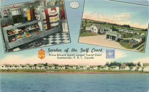 Garden of Gulf Coast Summerside PEI Canada 1954 Postcard Interior Tichnor 6544