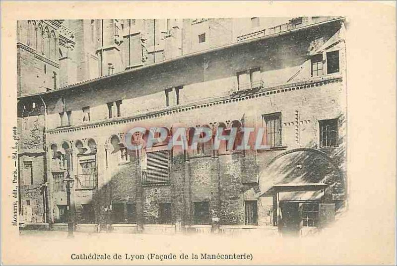 Postcard Old Cathedral Lyon (Facade of the Choir)