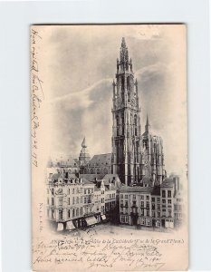 Postcard La Fleche de la Cathédrale Antwerp Belgium