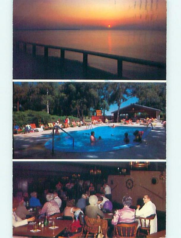 1990 Castaways Restaurant & Motel Pt. Port Austin Michigan MI r0998