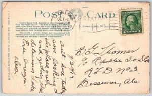 Cleveland Ohio 1917 Postcard Dancing Pavilion Euclid Beach Park