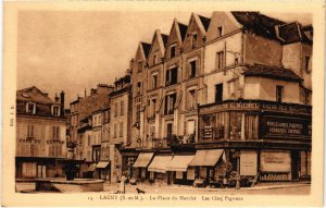 CPA LAGNY-sur-MARNE La Place du Marche - Les Cinq Pignons (1320275)