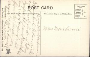 Yaquina Bay OR Lighthouse c1910 Postcard - NICE COLOR 