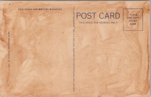 Rochester Minnesota~Mayo Clinic @ Night~Classic Car~Linen Vintage Postcard