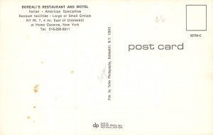 Howe Caverns, New York, Boreali's Restaurant & Motel, Vintage Postcard A...