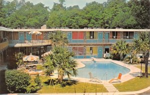 Florence SC South Carolina HORNE'S MOTOR LODGE Pool View ROADSIDE MOTEL Postcard